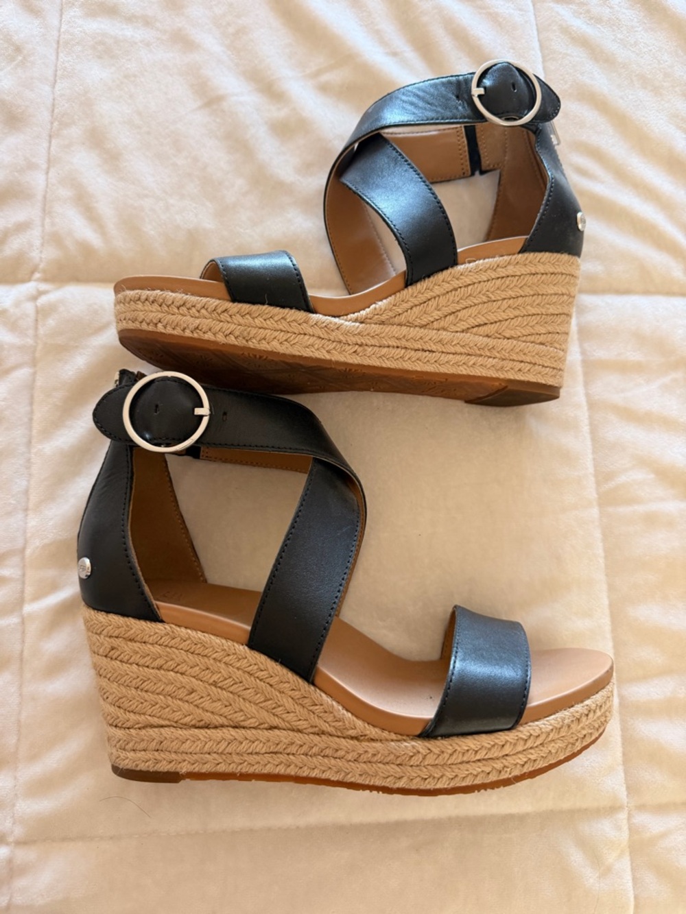 Black UGG Espadrille Sandals - Women's